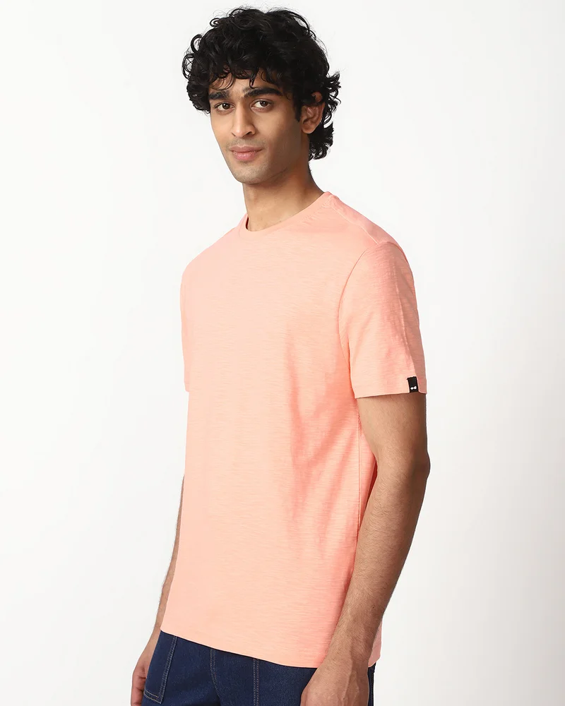 bewakoof Men's Orange T-shirt